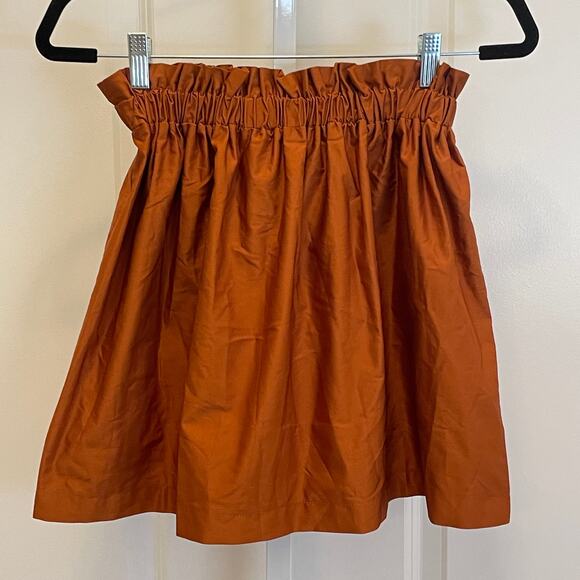 NWT Zara A-Line Mini Skirt - Women Size XS - Rust - Picture 2 of 6